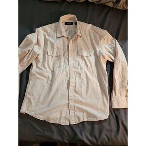 James Campbell Mens Button‎ Down Shirt  Pink Size XL